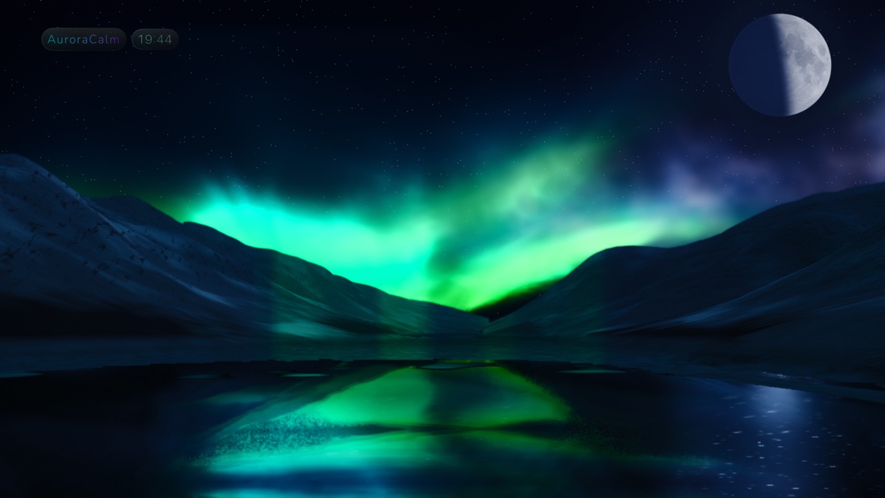 Aurora-Welt Gletscherfjord